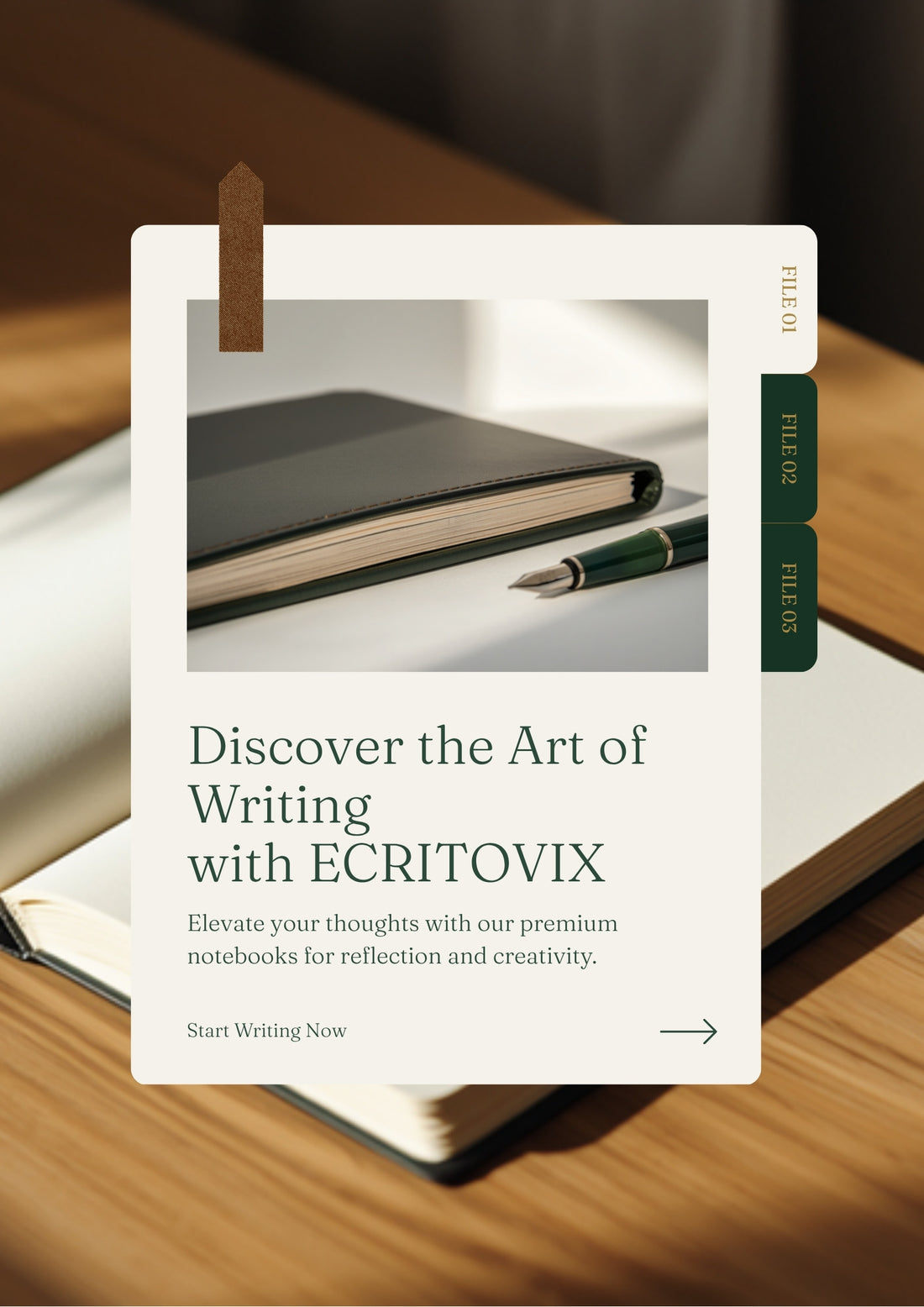 Affiche ECRITOVIX — Chaque page construit votre avenir