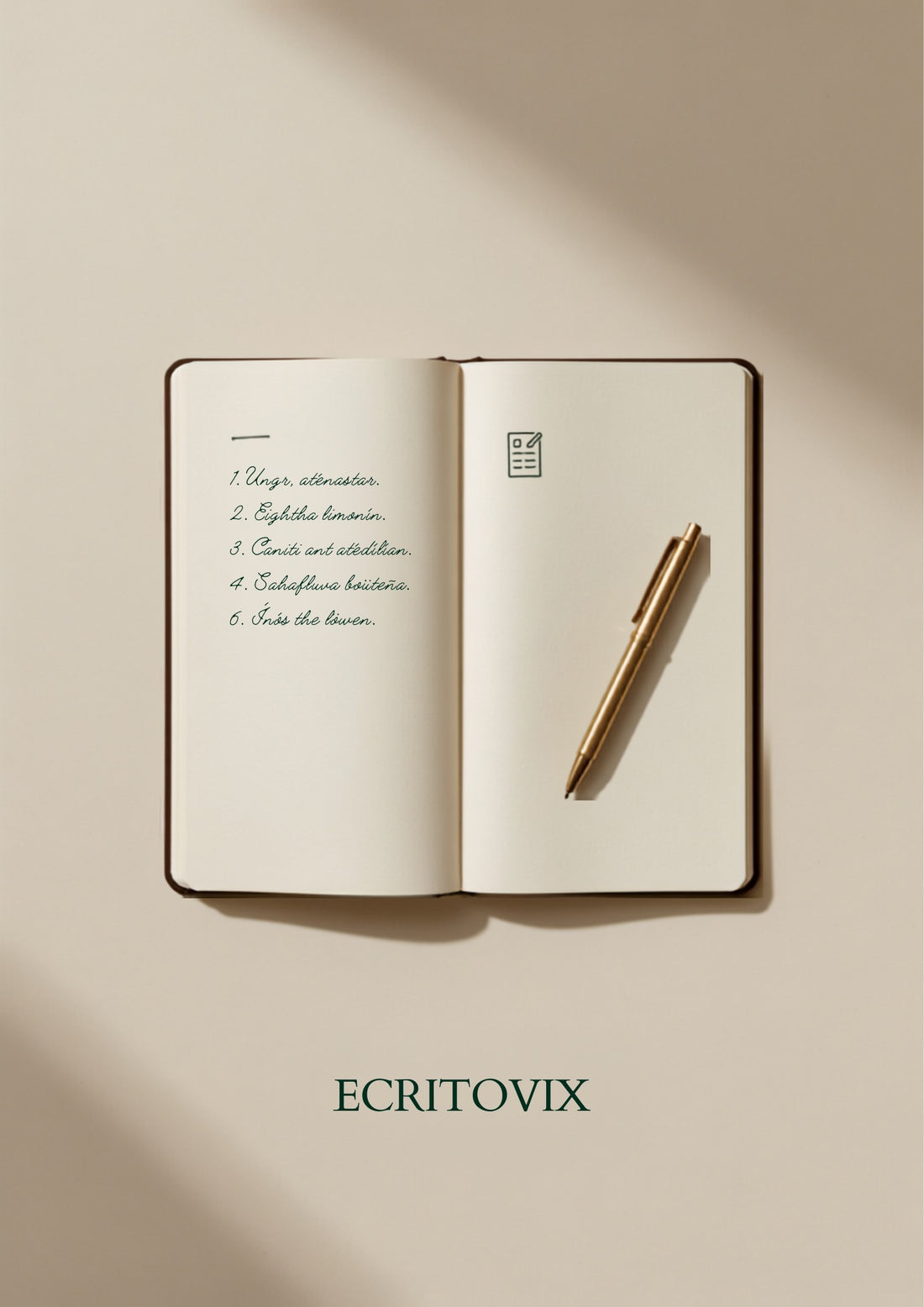 ECRITOVIX — organiser ses idées avec un carnet