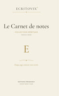 Carnet de notes ECRITOVIX Collection Héritage Crème, couverture brochée crème et or à motif de couronne végétale