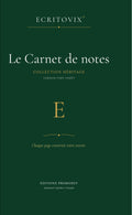 Carnet de notes ECRITOVIX Collection Héritage Vert Forêt, couverture brochée vert profond et or