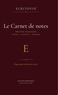 Carnet de notes ECRITOVIX Prestige Signature, couverture brochée bourgogne et or