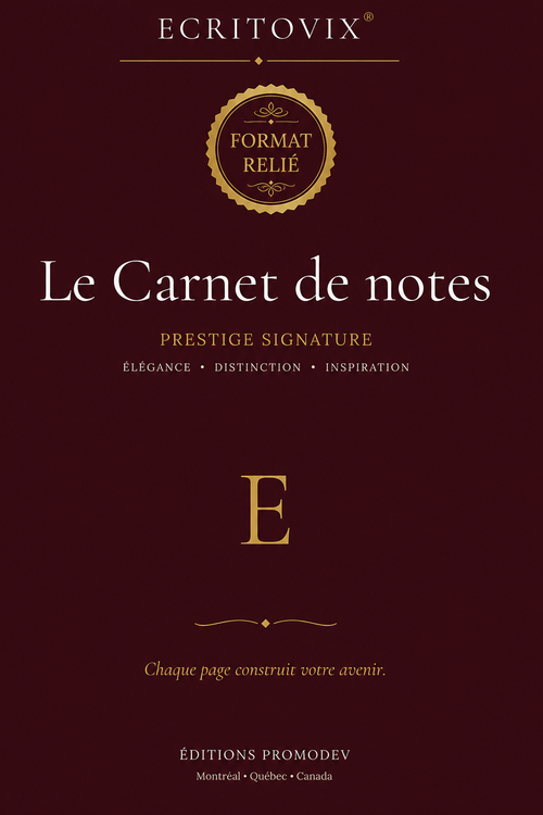 Le Carnet de notes – Prestige Signature