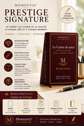 Carnet Prestige Signature Momentia, présentation du carnet cadeau bourgogne